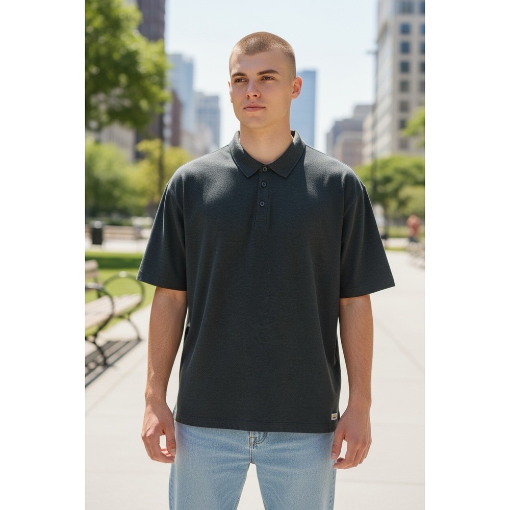 Vuori Strato Tech Polo Mens XL Charcoal Gray Stretch Athletic Fit Performance